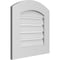Ekena Millwork Arch Top Surface Mount PVC Gable Vent: Non-Functional, w/ 3-1/2"W x 1"P Standard Frame, 18"W x 42"H GVPAR18X4201SN - alternate 4